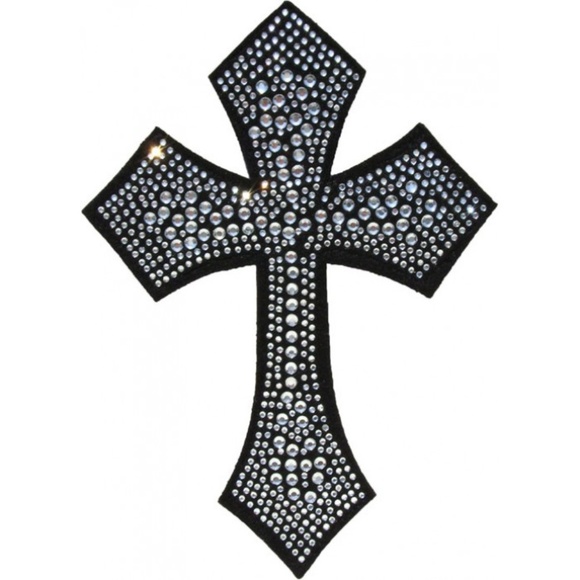 Rhinestone Cross Hat Saddle Mirror Hanger - Picture 1 of 1